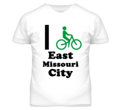 East Missouri City Missouri I Bike Green T Shirt