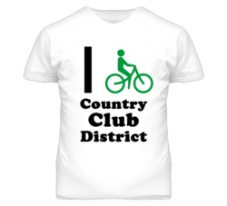 Country Club District Kansas I Bike Green T Shirt