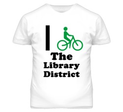 The Library District Kansas I Bike Green T Shirt