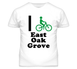 East Oak Grove Missouri I Bike Green T Shirt