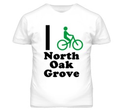 North Oak Grove Missouri I Bike Green T Shirt