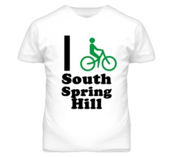 South Spring Hill Kansas I Bike Green T Shirt