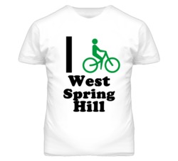 West Spring Hill Kansas I Bike Green T Shirt