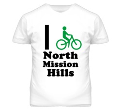 North Mission Hills Kansas I Bike Green T Shirt