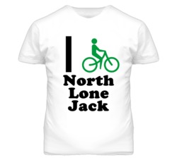 North Lone Jack Missouri I Bike Green T Shirt