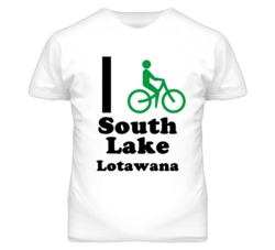 South Lake Lotawana Missouri I Bike Green T Shirt