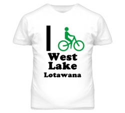 West Lake Lotawana Missouri I Bike Green T Shirt