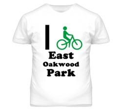 East Oakwood Park Missouri I Bike Green T Shirt