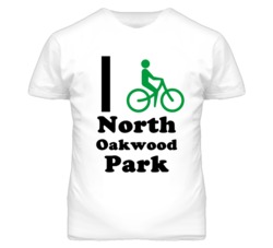 North Oakwood Park Missouri I Bike Green T Shirt