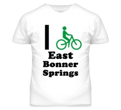 East Bonner Springs Kansas I Bike Green T Shirt