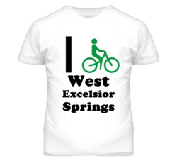 West Excelsior Springs Missouri I Bike Green T Shirt