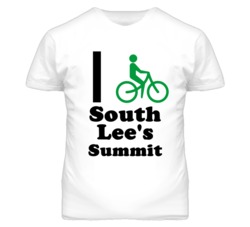 South Lee's Summit Missouri I Bike Green T Shirt