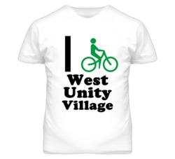 West Unity Village Missouri I Bike Green T Shirt