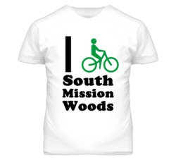 South Mission Woods Kansas I Bike Green T Shirt