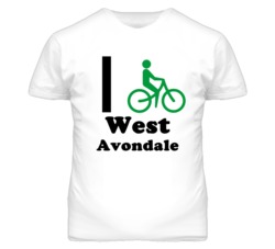 West Avondale Missouri I Bike Green T Shirt