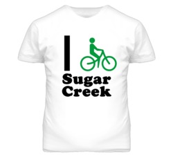 Sugar Creek Missouri I Bike Green T Shirt