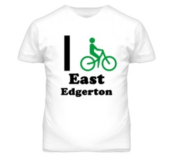 East Edgerton Kansas I Bike Green T Shirt