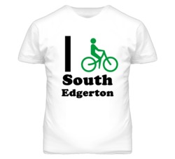 South Edgerton Kansas I Bike Green T Shirt