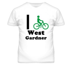 West Gardner Kansas I Bike Green T Shirt