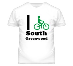 South Greenwood Missouri I Bike Green T Shirt