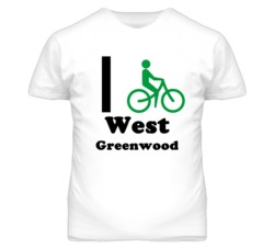 West Greenwood Missouri I Bike Green T Shirt