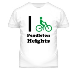 Pendleton Heights Kansas I Bike Green T Shirt