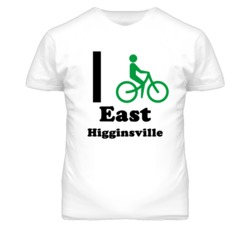 East Higginsville Missouri I Bike Green T Shirt