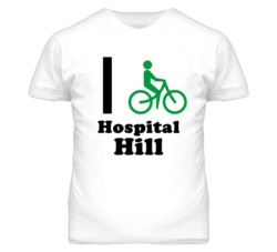 Hospital Hill Kansas I Bike Green T Shirt