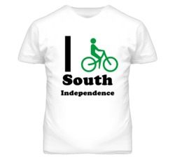 South Independence Missouri I Bike Green T Shirt