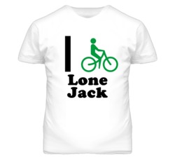 Lone Jack Missouri I Bike Green T Shirt