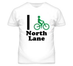 North Lane Kansas I Bike Green T Shirt