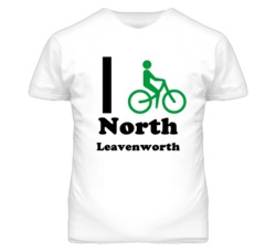 North Leavenworth Kansas I Bike Green T Shirt