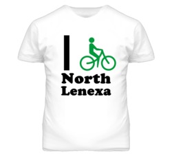 North Lenexa Kansas I Bike Green T Shirt