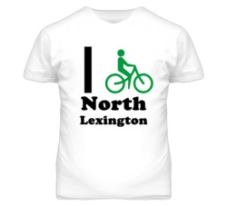 North Lexington Missouri I Bike Green T Shirt