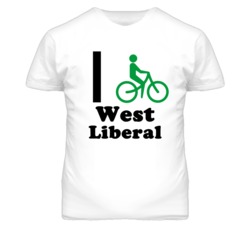 West Liberal Kansas I Bike Green T Shirt
