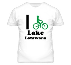 Lake Lotawana Missouri I Bike Green T Shirt
