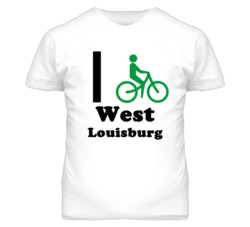 West Louisburg Kansas I Bike Green T Shirt