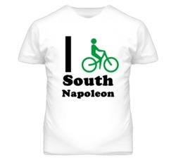 South Napoleon Missouri I Bike Green T Shirt