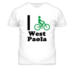West Paola Kansas I Bike Green T Shirt