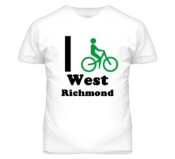 West Richmond Missouri I Bike Green T Shirt