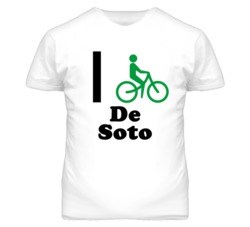 De Soto Kansas I Bike Green T Shirt