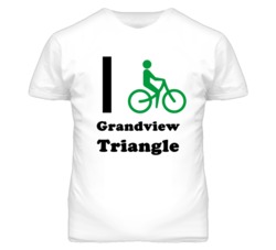 Grandview Triangle Kansas I Bike Green T Shirt