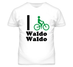 Waldo Waldo Kansas I Bike Green T Shirt