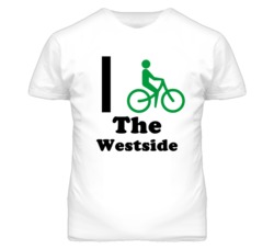 The Westside Kansas I Bike Green T Shirt