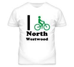 North Westwood Kansas I Bike Green T Shirt