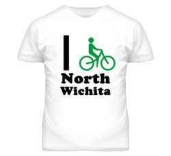 North Wichita Kansas I Bike Green T Shirt