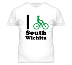 South Wichita Kansas I Bike Green T Shirt