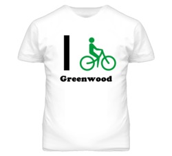 Greenwood Missouri I Bike Green T Shirt