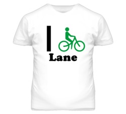 Lane Kansas I Bike Green T Shirt