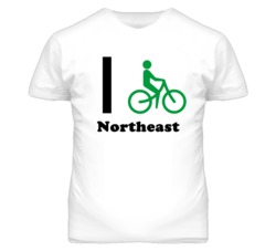 Northeast Kansas I Bike Green T Shirt